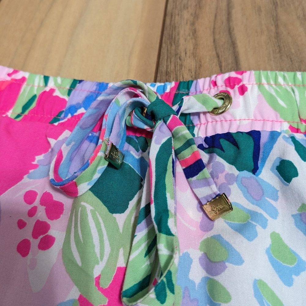 EUC! Lilly Pulitzer Katia Shorts Multi Raise The Bar Size XL - Picture 3 of 13
